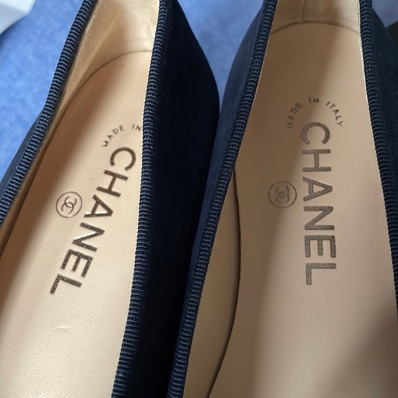 Chanel Ballet Flats Dark Blue - Picture 3 of 5